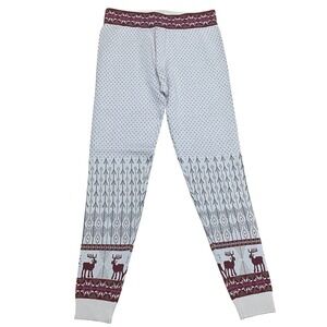 Free People Women's Small Latte Combo Reindeer‎ Arrow Pattern Knit Leggings NWT